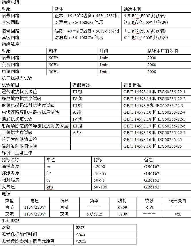 ARB5系列弧光保护装置