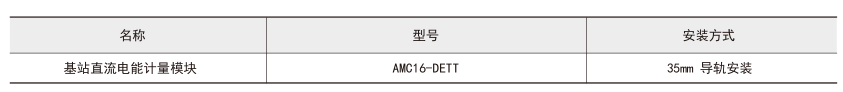 AMC16-DETT 基站直流电能计量模块